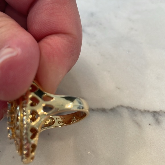 David Sigal Gold Plated Sterling Silver ring - Picture 7 of 7